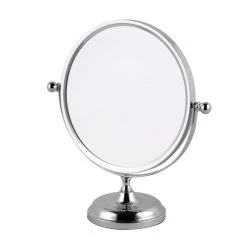 Dunelm Oversized Round Chrome Mirror, 25cm