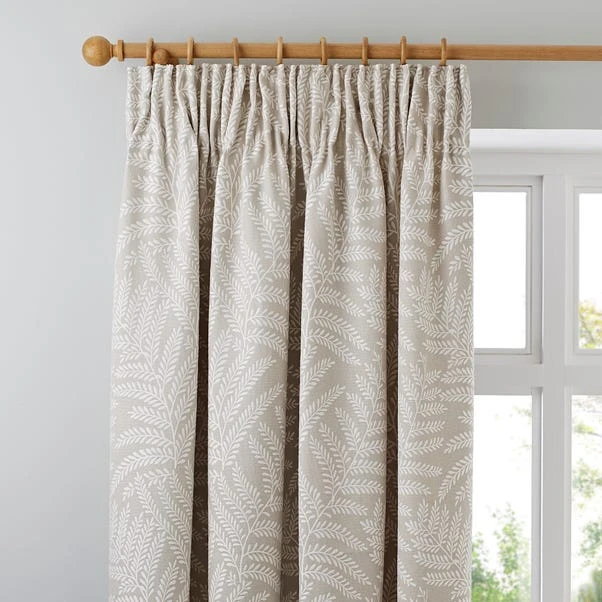 Dunelm Alderly Natural Pencil Pleat Curtains 3 Dunelm Alderly Natural Pencil Pleat Curtains