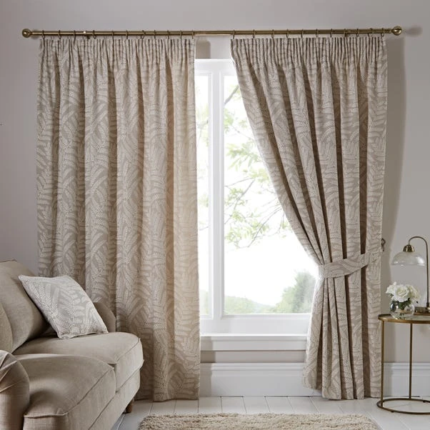 Dunelm Alderly Natural Pencil Pleat Curtains 4 Dunelm Alderly Natural Pencil Pleat Curtains - Image 2