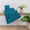 Dunelm Teal Egyptian Cotton Towel 1 Dunelm Teal Egyptian Cotton Towel -Dunelm Sales Store 30575524