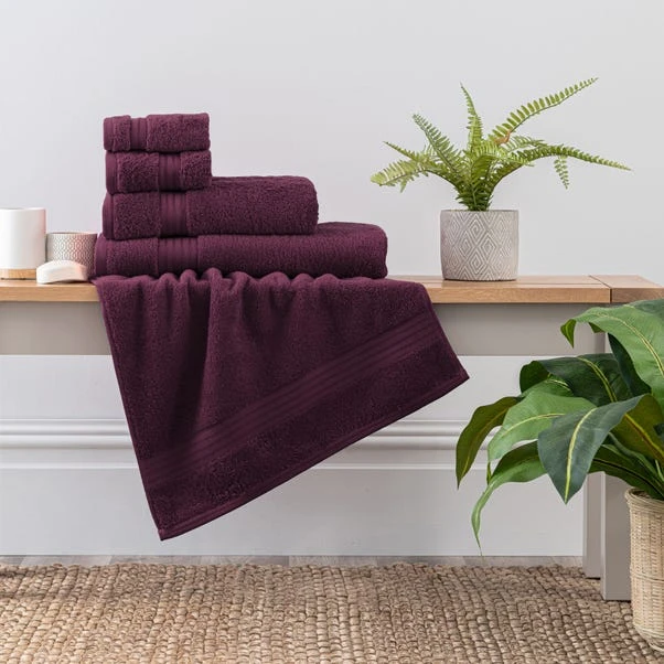 Dunelm Grape Egyptian Cotton Towel 3 Dunelm Grape Egyptian Cotton Towel