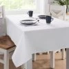 Dunelm Plain White Rectangle Tablecloth 2 Dunelm Plain White Rectangle Tablecloth -Dunelm Sales Store 30577646