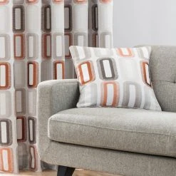 Elements Dahl Rust Eyelet Curtains 10 Elements Dahl Rust Eyelet Curtains -Dunelm Sales Store 30583601 alt07