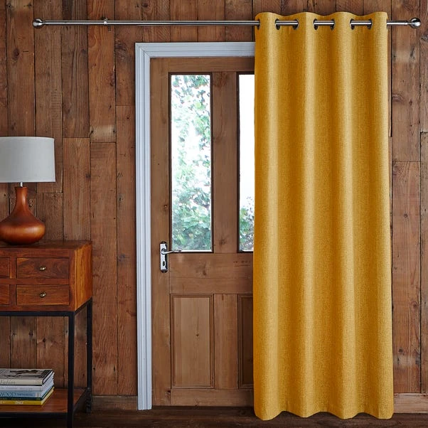Jennings Ochre Door Curtain 3 Jennings Ochre Door Curtain