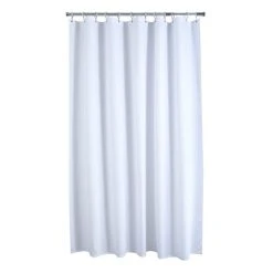 Dunelm Waffle White XL Shower Curtain