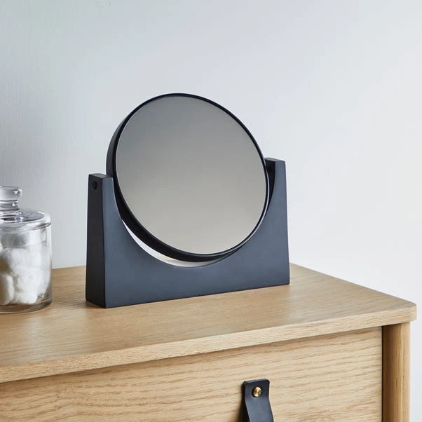 Elements Matt Black Pedestal Mirror 3 Elements Matt Black Pedestal Mirror