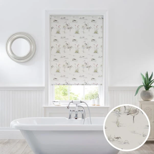 Dunelm Wading Birds Natural Moisture Resistant Daylight Roller Blind 3 Dunelm Wading Birds Natural Moisture Resistant Daylight Roller Blind