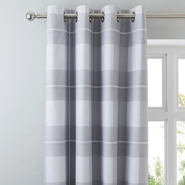 Dunelm Colby Grey Blackout Eyelet Curtains 3 Dunelm Colby Grey Blackout Eyelet Curtains