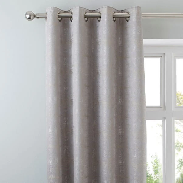 Luxury Collection Dante Silver Eyelet Curtains 3 Luxury Collection Dante Silver Eyelet Curtains