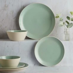 Dunelm Sales Store 31 Dunelm Lulworth Seafoam 12 Piece Dinner Set