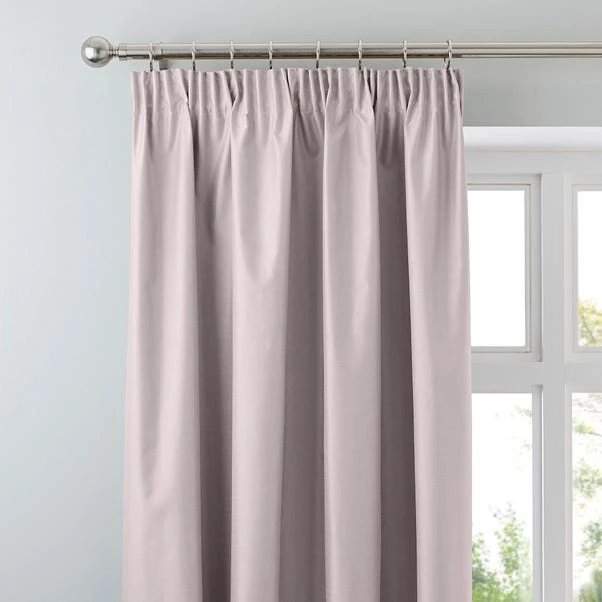 Dunelm Nova Blush Blackout Pencil Pleat Curtains 3 Dunelm Nova Blush Blackout Pencil Pleat Curtains