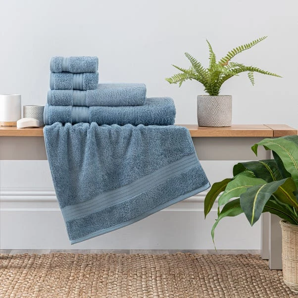 Dunelm Denim Egyptian Cotton Towel 3 Dunelm Denim Egyptian Cotton Towel