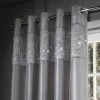 Catherine Lansfield Grey Glitzy Curtain -Dunelm Sales Store 30620844