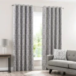 Dunelm Leonardo Dove Grey Eyelet Curtains 7 Dunelm Leonardo Dove Grey Eyelet Curtains -Dunelm Sales Store 30621749 alt01