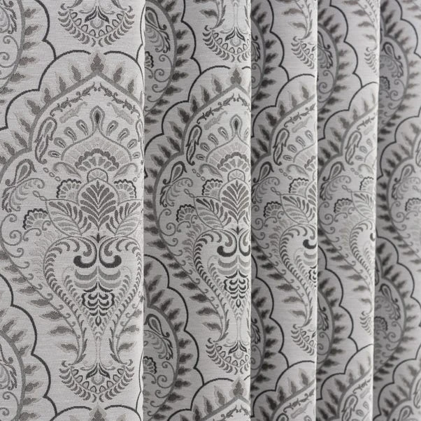 Dunelm Leonardo Dove Grey Eyelet Curtains 5 Dunelm Leonardo Dove Grey Eyelet Curtains - Image 3