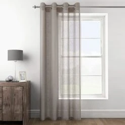 Dunelm Halden Grey Eyelet Voile Panel 7 Dunelm Halden Grey Eyelet Voile Panel -Dunelm Sales Store 30625054 alt01
