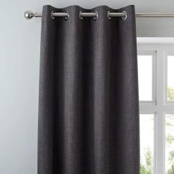 Dunelm Solar Slate Blackout Eyelet Curtains
