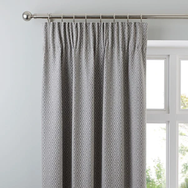 Dunelm Oslo Grey Pencil Pleat Curtains 3 Dunelm Oslo Grey Pencil Pleat Curtains