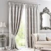 Luxury Collection Versailles Silver Pencil Pleat Curtains 1 Luxury Collection Versailles Silver Pencil Pleat Curtains -Dunelm Sales Store 30631922