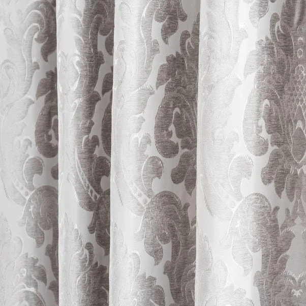 Luxury Collection Versailles Silver Pencil Pleat Curtains 5 Luxury Collection Versailles Silver Pencil Pleat Curtains - Image 3