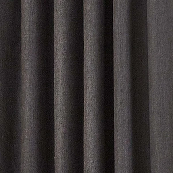 Dunelm Jennings Charcoal Thermal Pencil Pleat Curtains 5 Dunelm Jennings Charcoal Thermal Pencil Pleat Curtains - Image 3