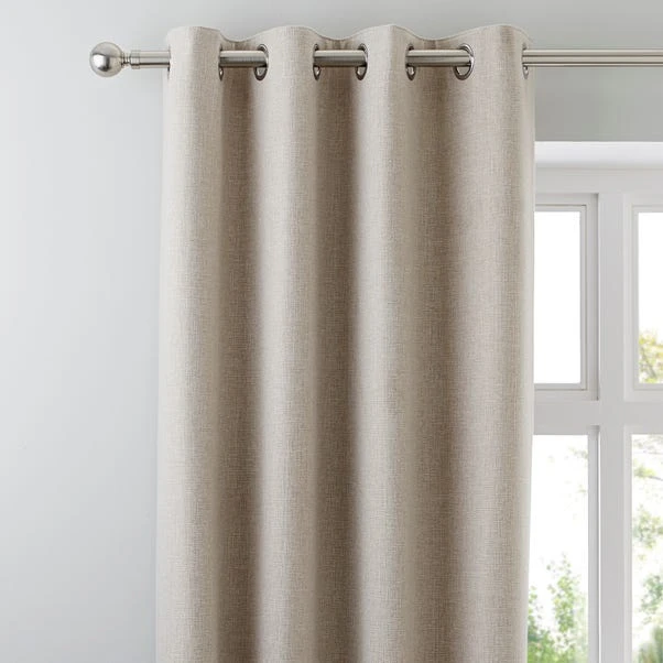 Dunelm Jennings Natural Thermal Eyelet Curtains 3 Dunelm Jennings Natural Thermal Eyelet Curtains