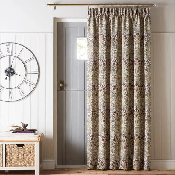 Dunelm Lucetta Mauve Pencil Pleat Door Curtain 3 Dunelm Lucetta Mauve Pencil Pleat Door Curtain