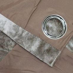 Verona Oyster Velvet Eyelet Curtain -Dunelm Sales Store 30638922 alt06