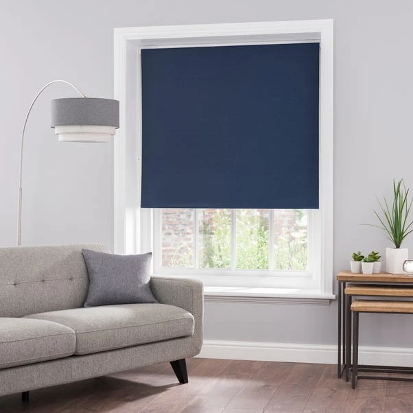 Dunelm Luna Navy Blackout Roller Blind 3 Dunelm Luna Navy Blackout Roller Blind