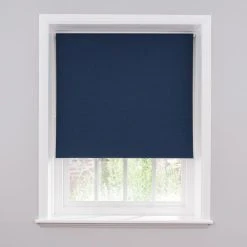 Dunelm Luna Navy Blackout Roller Blind 12 Dunelm Luna Navy Blackout Roller Blind -Dunelm Sales Store 30643205 alt04