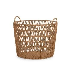 Dunelm Tapered Brown Paper Rope Storage Basket