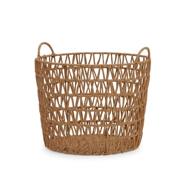Dunelm Tapered Brown Paper Rope Storage Basket 3 Dunelm Tapered Brown Paper Rope Storage Basket
