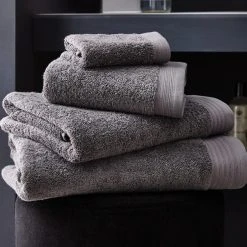 Hotel Pima Cotton Graphite Towel