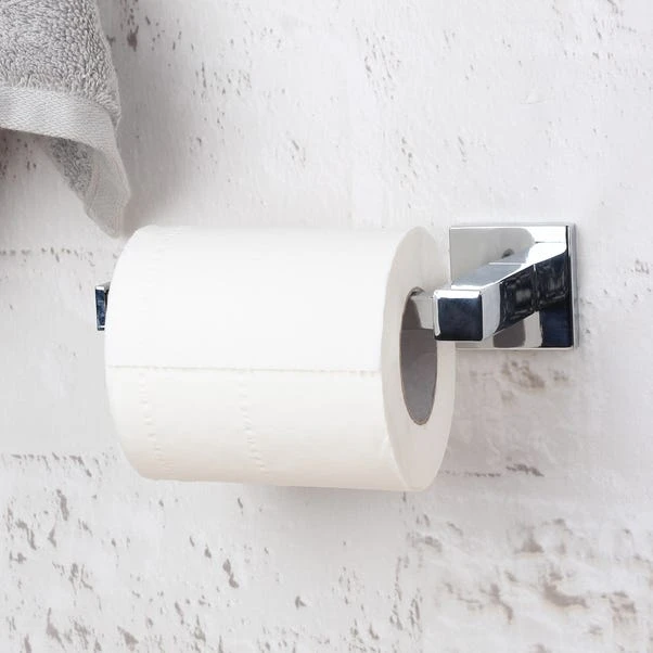 Dunelm Square Wall Mounted Toilet Roll Holder 3 Dunelm Square Wall Mounted Toilet Roll Holder