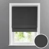 Dunelm Linen Mix Charcoal Blackout Roman Blind -Dunelm Sales Store 30646056