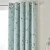 Dunelm Edith Duck Egg Floral Blackout Eyelet Curtains 1 Dunelm Edith Duck Egg Floral Blackout Eyelet Curtains -Dunelm Sales Store 30646313