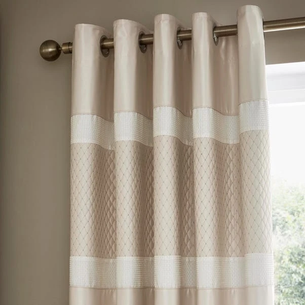 Dunelm Bardot Cream Blackout Eyelet Curtains 3 Dunelm Bardot Cream Blackout Eyelet Curtains