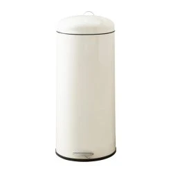 Dunelm Cream 30 Litre Pedal Bin