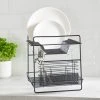 Dunelm 2 Tier Matt Black Dish Drainer And Cutlery Holder -Dunelm Sales Store 30646890