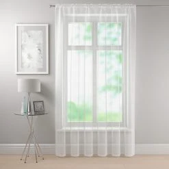 Dunelm Camden White Slot Top Single Voile Panel 10 Dunelm Camden White Slot Top Single Voile Panel -Dunelm Sales Store 30647692 alt04