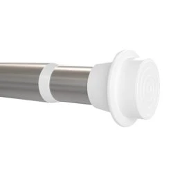 Dunelm Easy Fit 60 Second Satin Silver Extendable Tension Curtain Pole Dia. 19/22mm -Dunelm Sales Store 30648654 alt03