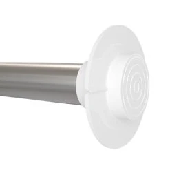 Dunelm Easy Fit 60 Second Satin Silver Extendable Tension Curtain Pole Dia. 19/22mm -Dunelm Sales Store 30648654 alt04