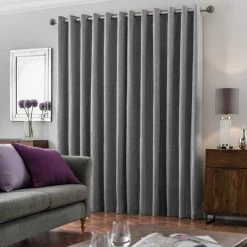 Luxury Collection Oxford Dove Grey Chenille Eyelet Curtains 11 Luxury Collection Oxford Dove Grey Chenille Eyelet Curtains -Dunelm Sales Store 30649650 alt04