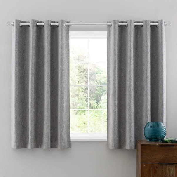 Luxury Collection Oxford Dove Grey Chenille Eyelet Curtains 7 Luxury Collection Oxford Dove Grey Chenille Eyelet Curtains - Image 5