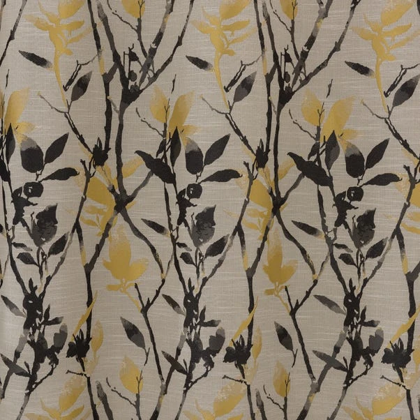 Dunelm Zen Gold Jacquard Eyelet Curtains 5 Dunelm Zen Gold Jacquard Eyelet Curtains - Image 3