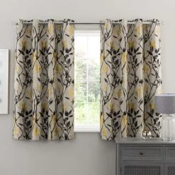 Dunelm Zen Gold Jacquard Eyelet Curtains 12 Dunelm Zen Gold Jacquard Eyelet Curtains -Dunelm Sales Store 30651298 alt05