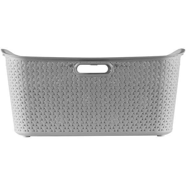 Curver My Style Grey 50 Litre Laundry Basket 4 Curver My Style Grey 50 Litre Laundry Basket - Image 2