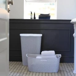 Curver My Style Grey 50 Litre Laundry Basket 10 Curver My Style Grey 50 Litre Laundry Basket -Dunelm Sales Store 30651696 alt03