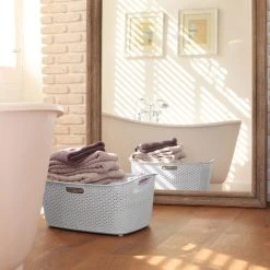 Curver My Style Grey 50 Litre Laundry Basket 13 Curver My Style Grey 50 Litre Laundry Basket -Dunelm Sales Store 30651696 alt06