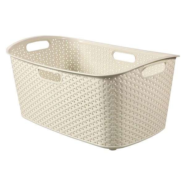 Curver My Style Cream 50 Litre Laundry Basket 3 Curver My Style Cream 50 Litre Laundry Basket